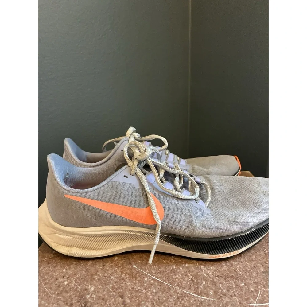 Nike Air Zoom Pegasus 37 Indigo Haze Bright Mango Women's Running Shoes Size 8.5